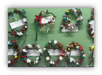 クリスマスリース①