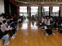 ６年生を送る会①