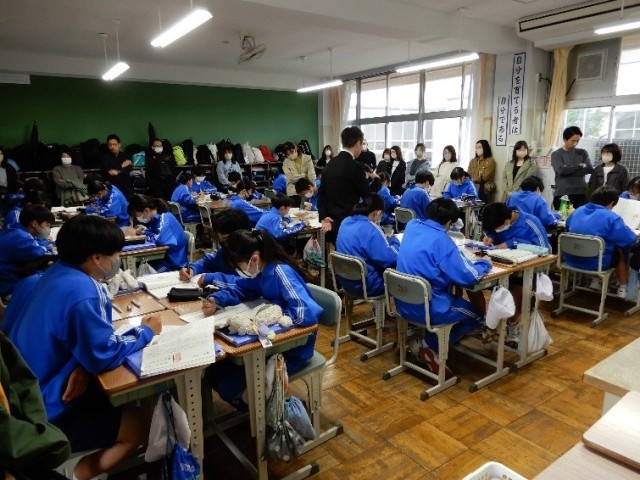 教室での授業参観